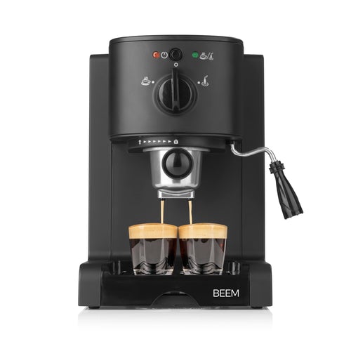 Siebträger und Kapsel Maschine, 2in1- Espresso Perfect, schwarz matt