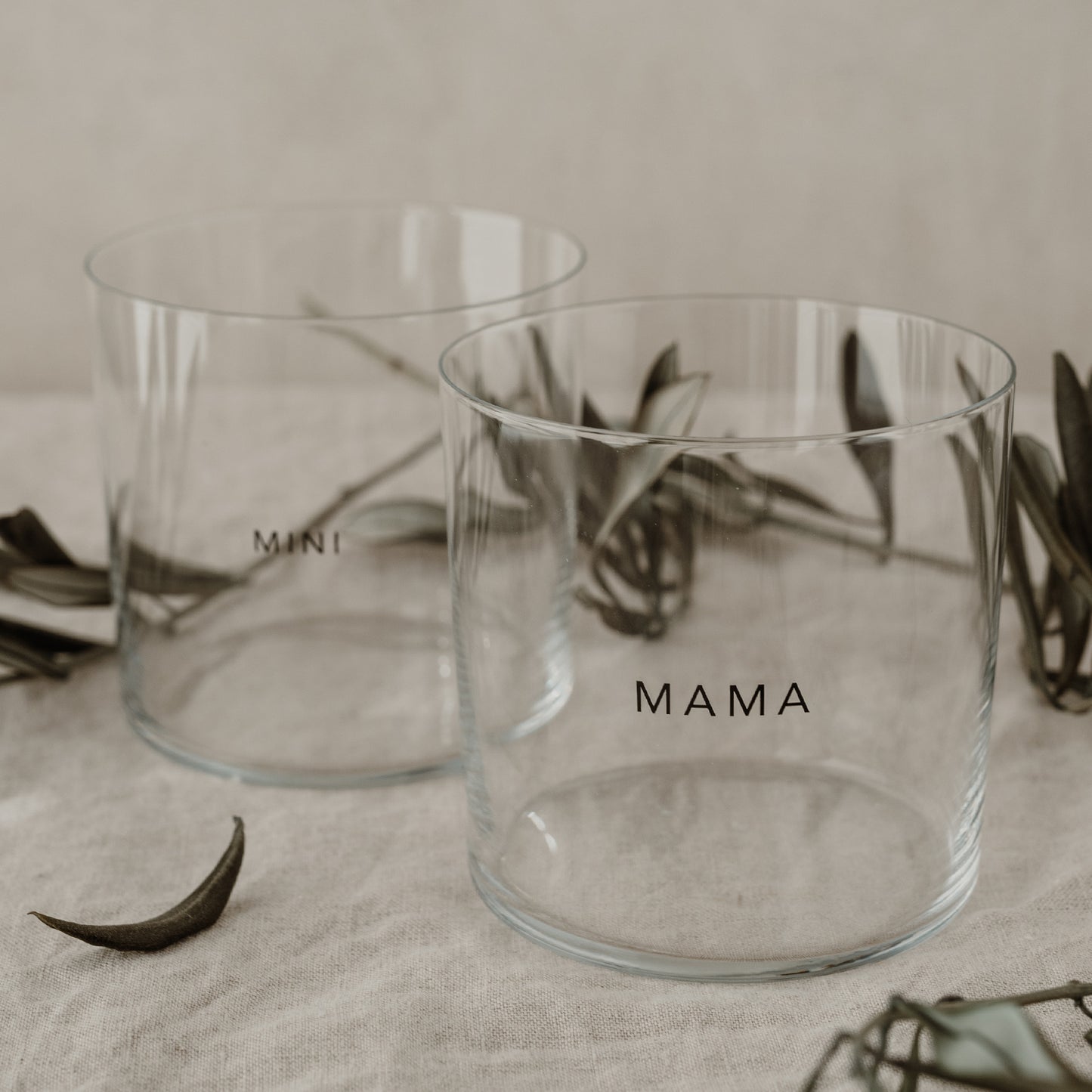 Trinkglas im 2er Set Mama & Mini