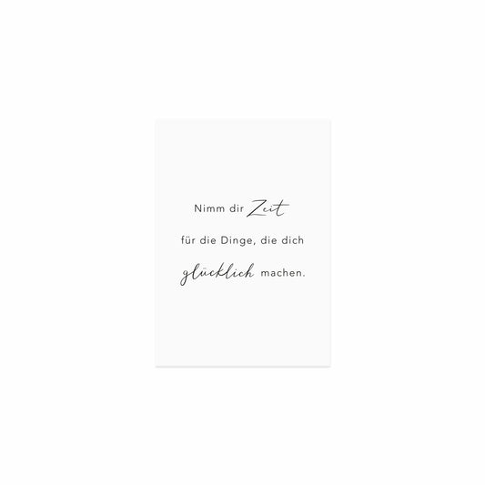 Postkarte - Nimm Dir Zeit