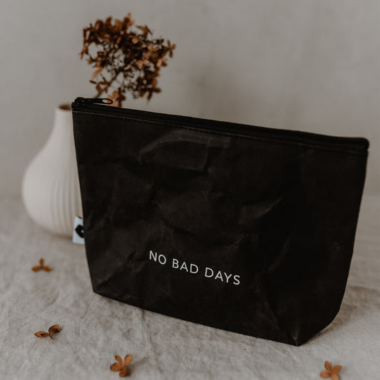 Kleine Tasche "NO BAD DAYS" Eulenschnitt